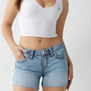 True Religion Jayde Big T Raw Hem Short